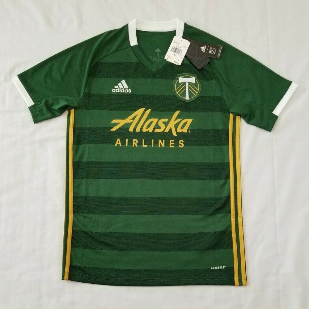 Portland Timbers Green Adidas Aeroready MLS Home Soccer Jersey GE5942 Size XL